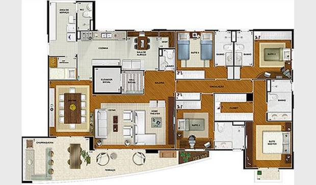 Apartamento à venda com 3 quartos, 186m² - Foto 6