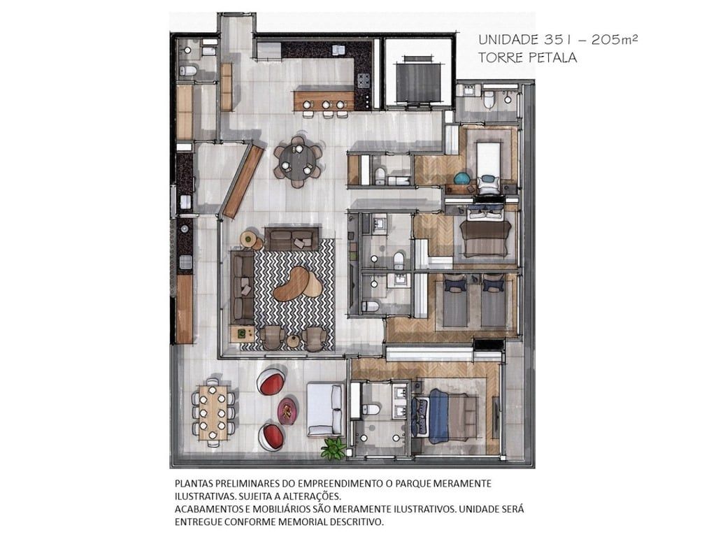 Apartamento à venda com 4 quartos, 167m² - Foto 2