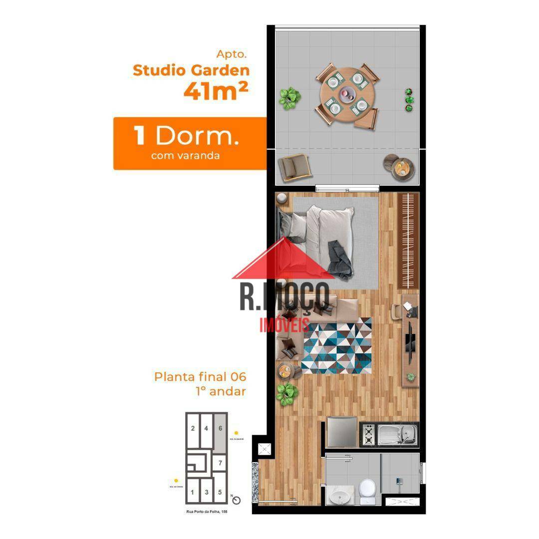 Apartamento à venda com 1 quarto, 31m² - Foto 13