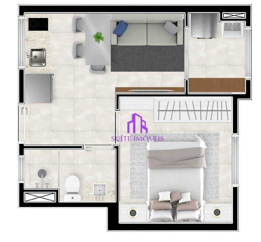 Apartamento à venda com 1 quarto, 25m² - Foto 33