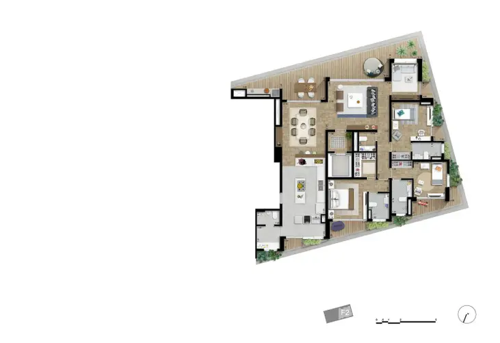 Apartamento à venda com 3 quartos, 210m² - Foto 3