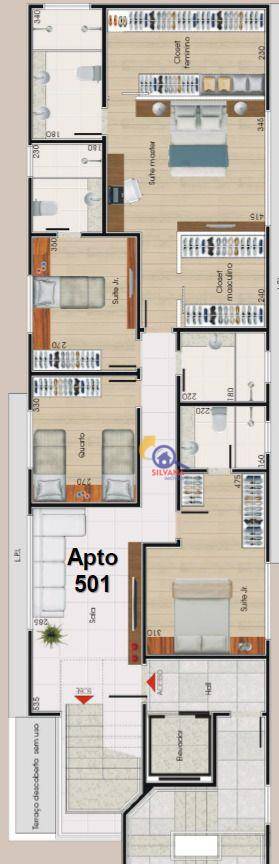 Cobertura à venda com 4 quartos, 225m² - Foto 13