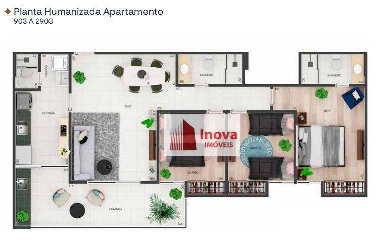 Apartamento à venda com 3 quartos, 110m² - Foto 26