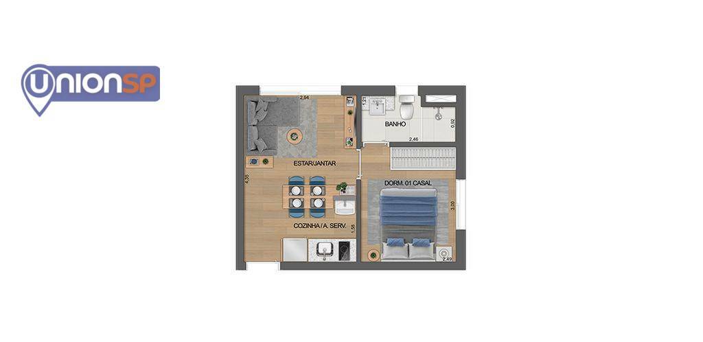 Apartamento à venda com 1 quarto, 26m² - Foto 15