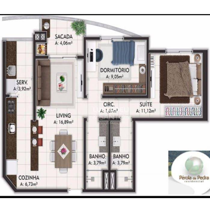 Apartamento à venda com 2 quartos, 64m² - Foto 6