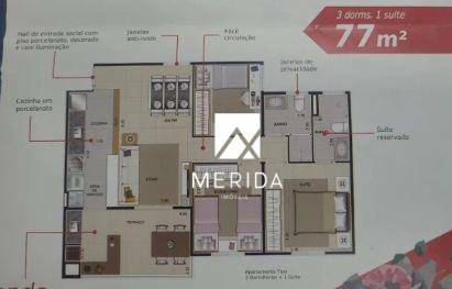 Apartamento à venda com 3 quartos, 77m² - Foto 9