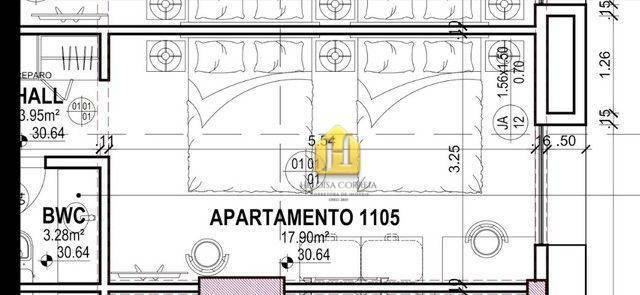 Apartamento à venda com 1 quarto, 28m² - Foto 11