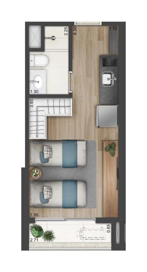 Apartamento à venda com 1 quarto, 2224m² - Foto 20