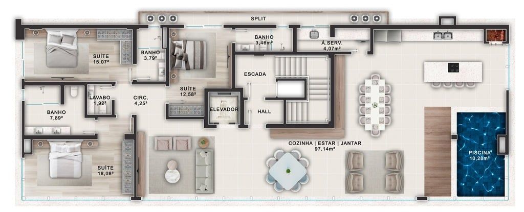 Apartamento à venda com 3 quartos, 94m² - Foto 17