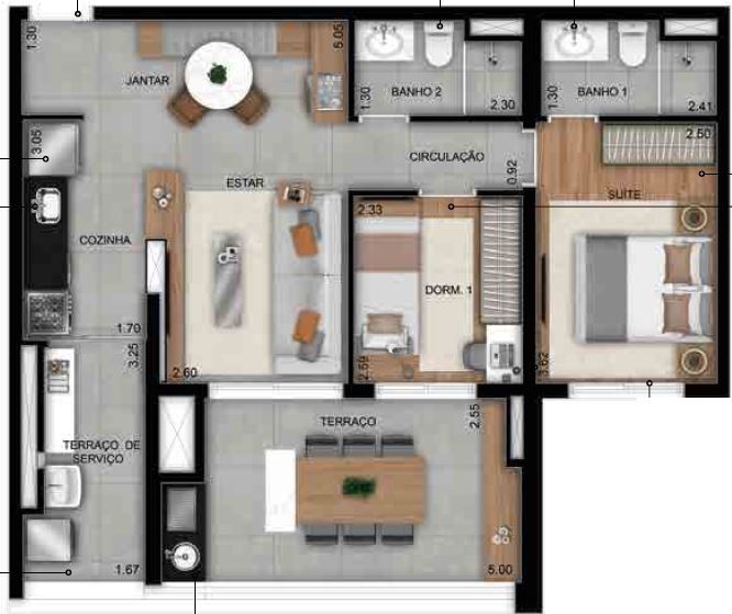 Apartamento à venda com 3 quartos, 120m² - Foto 9