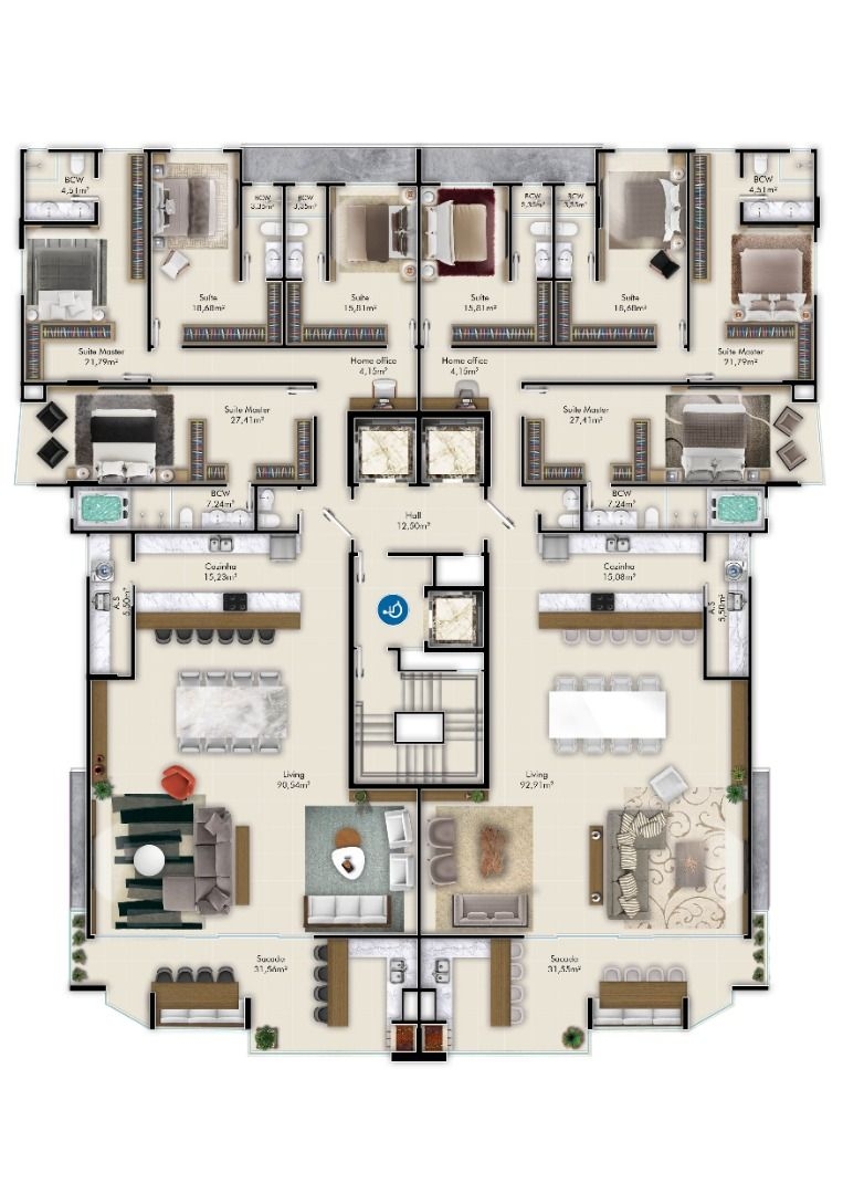 Apartamento à venda com 3 quartos, 125m² - Foto 16