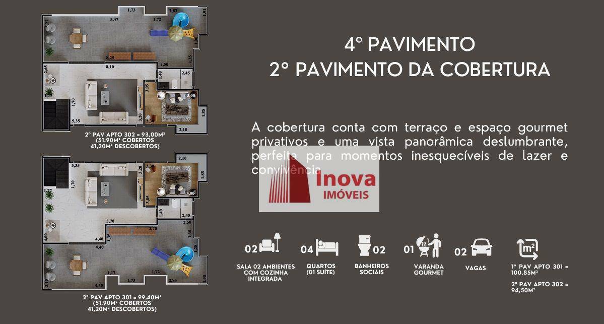 Cobertura à venda com 4 quartos, 190m² - Foto 5