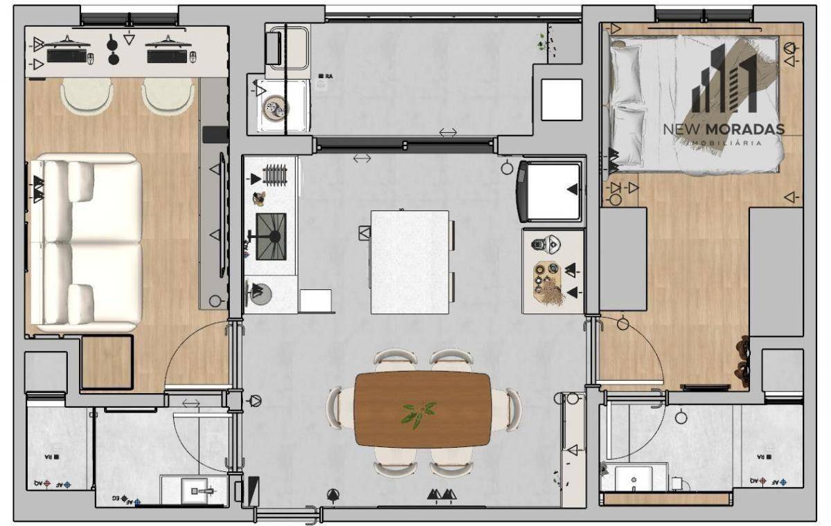 Apartamento à venda com 2 quartos, 55m² - Foto 19