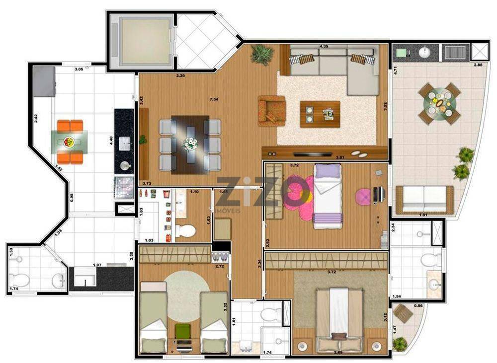 Apartamento para alugar com 2 quartos, 114m² - Foto 40