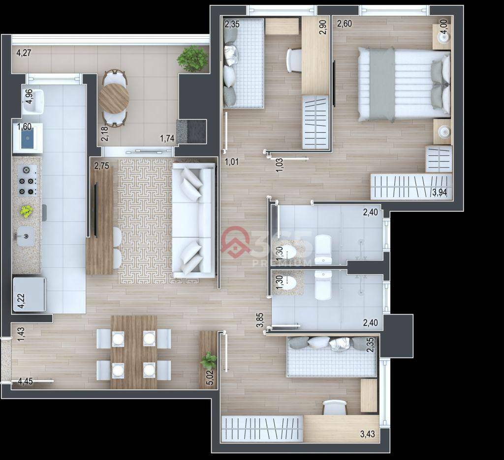 Apartamento à venda com 3 quartos, 78m² - Foto 22