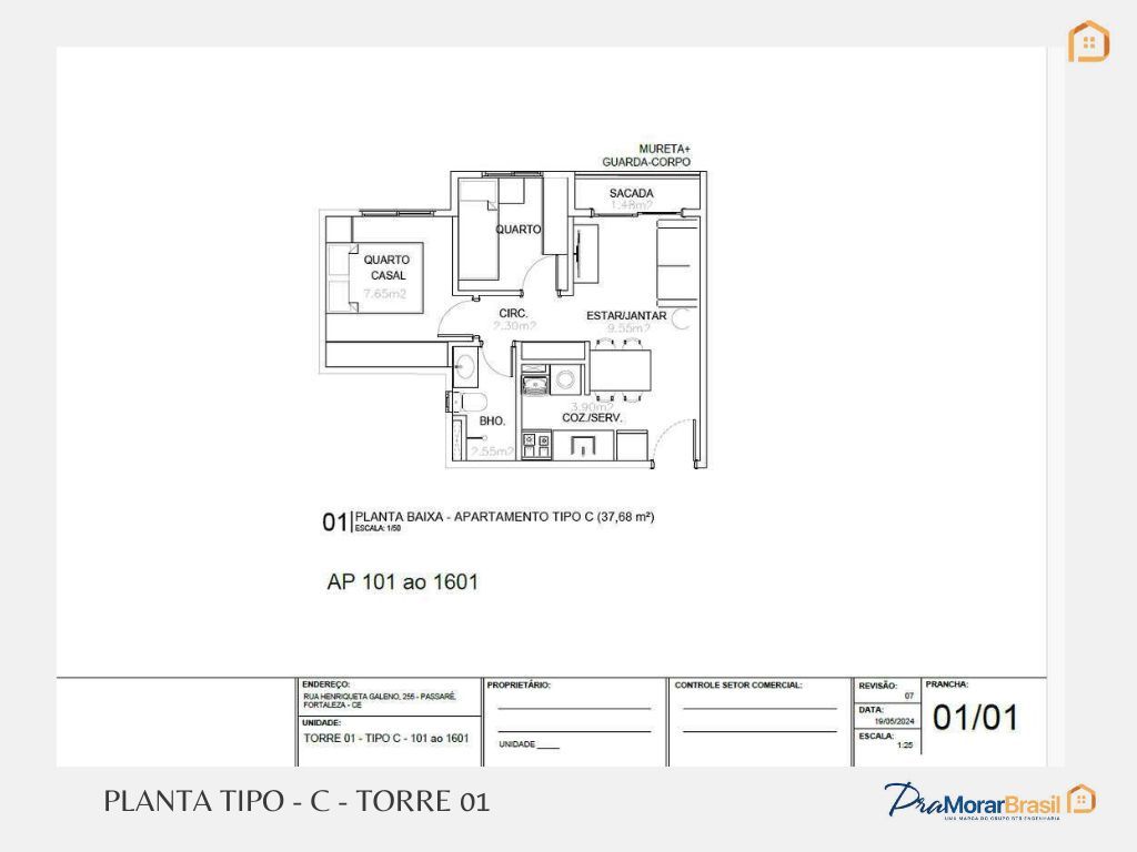 Apartamento à venda com 2 quartos, 37m² - Foto 9