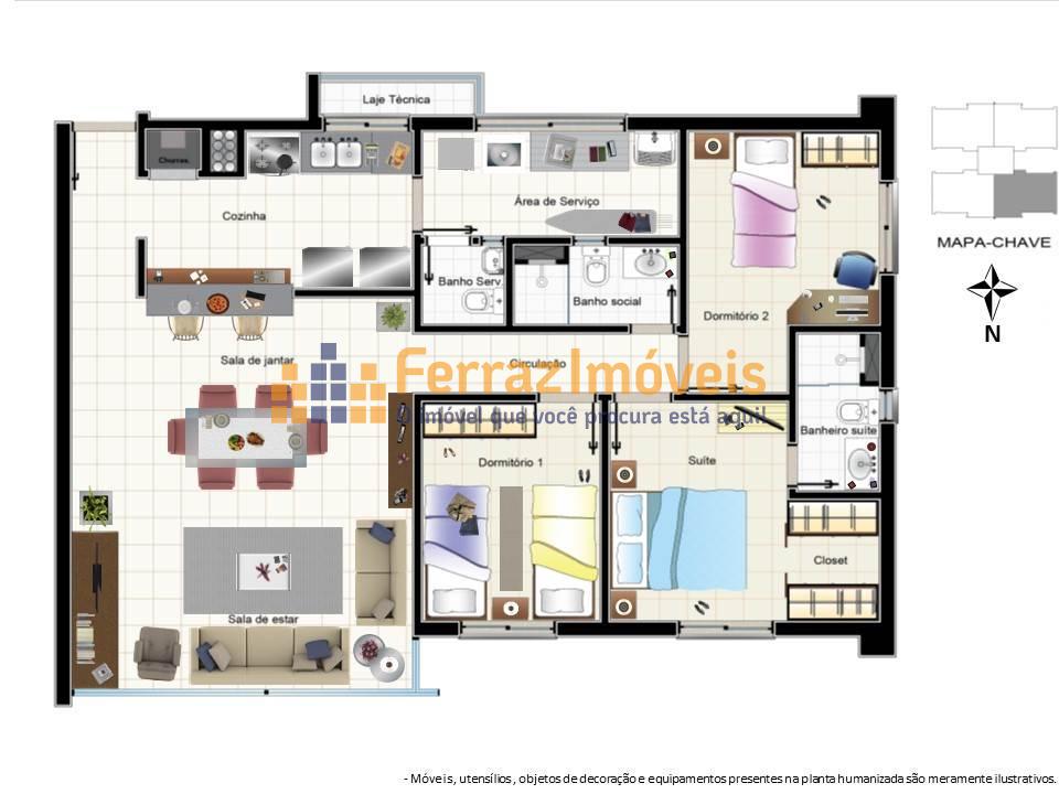 Apartamento à venda com 3 quartos, 104m² - Foto 33