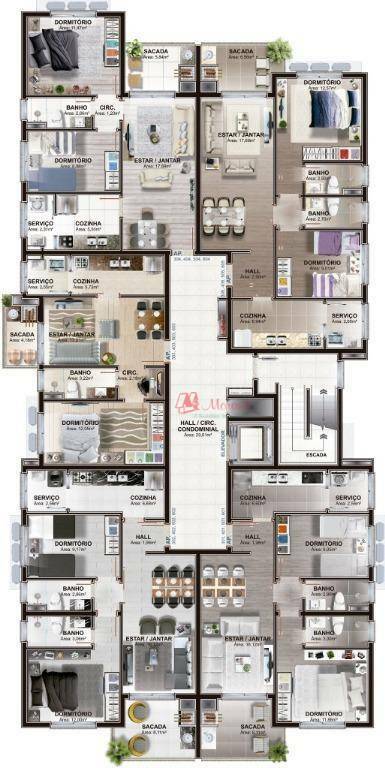 Apartamento para alugar com 1 quarto, 50m² - Foto 19