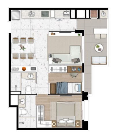 Apartamento à venda com 2 quartos, 61m² - Foto 37