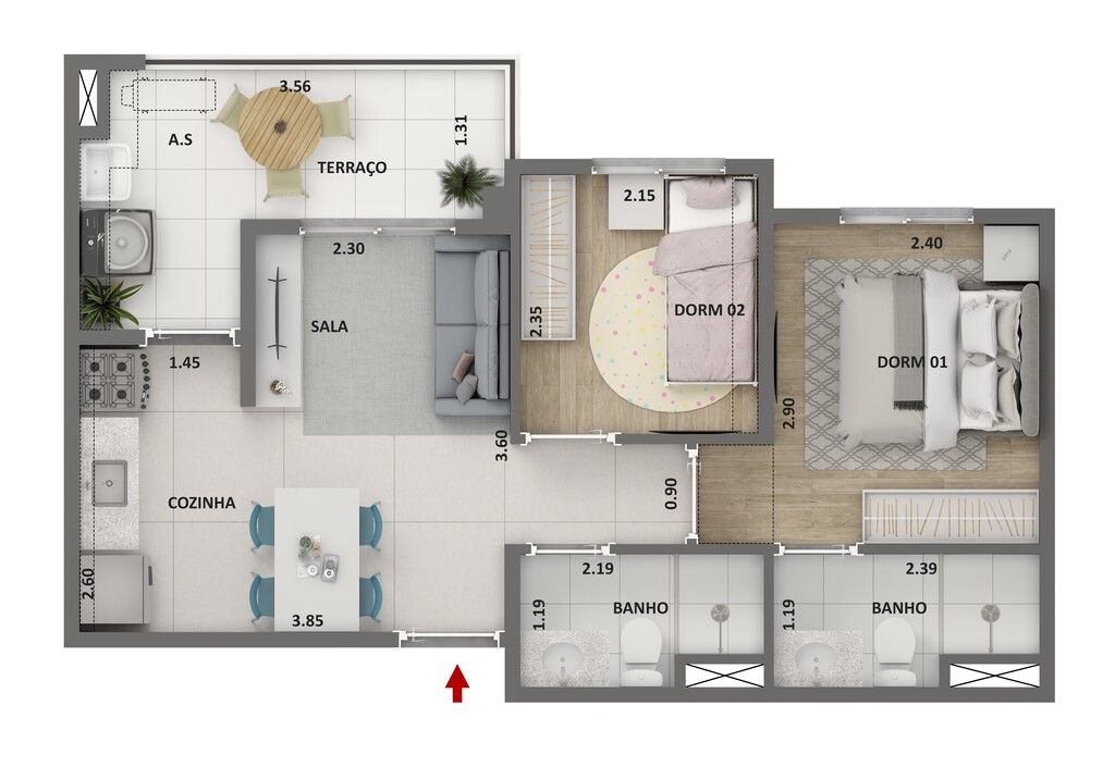 Apartamento à venda com 2 quartos, 34m² - Foto 25