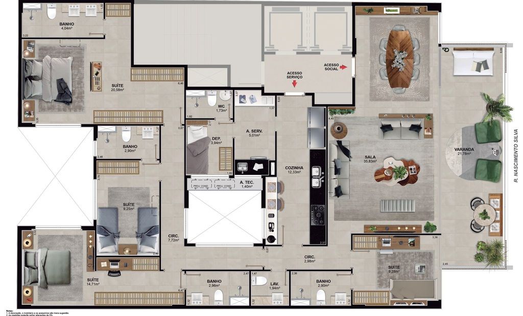 Apartamento à venda com 4 quartos, 205m² - Foto 16