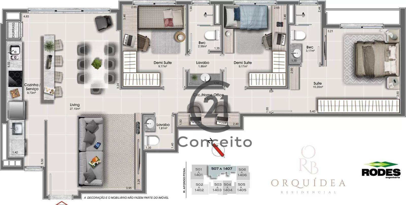 Apartamento à venda com 3 quartos, 100m² - Foto 13