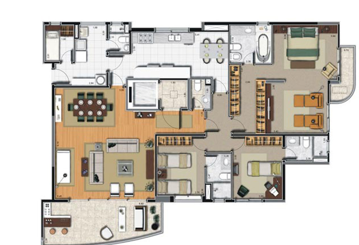 Apartamento à venda com 3 quartos, 166m² - Foto 11