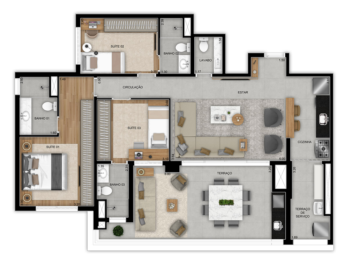 Apartamento à venda com 3 quartos, 115m² - Foto 16