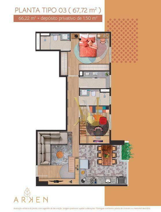 Apartamento à venda com 3 quartos, 83m² - Foto 7