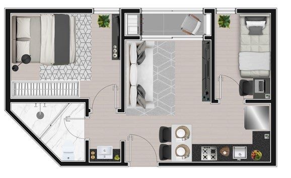 Apartamento à venda com 2 quartos, 35m² - Foto 11