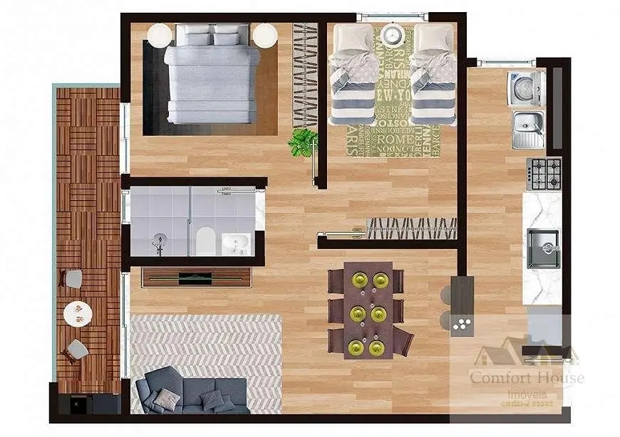 Apartamento à venda com 2 quartos, 55m² - Foto 19