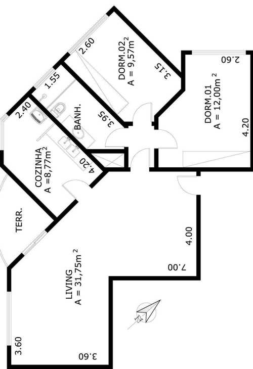 Apartamento à venda com 2 quartos, 125m² - Foto 12