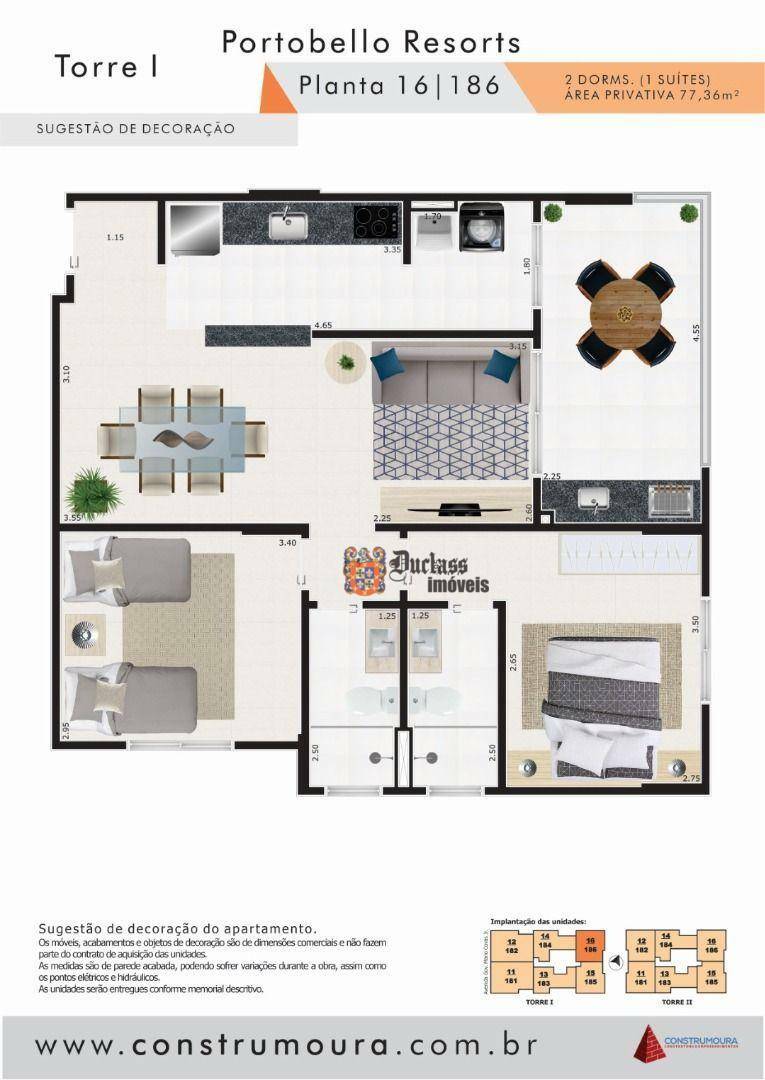 Apartamento à venda com 2 quartos, 77m² - Foto 15