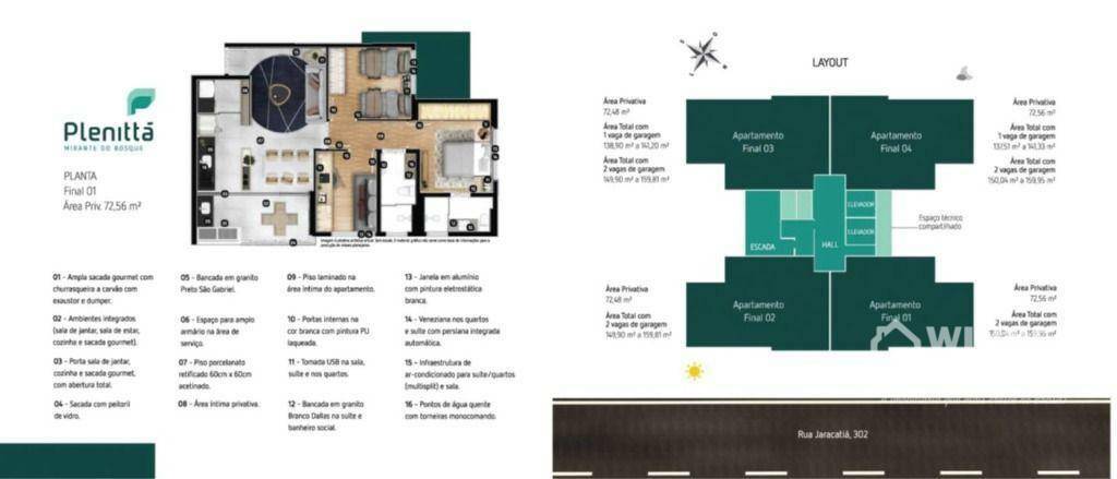 Apartamento à venda com 3 quartos, 72m² - Foto 13