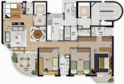 Apartamento à venda com 3 quartos, 130m² - Foto 5