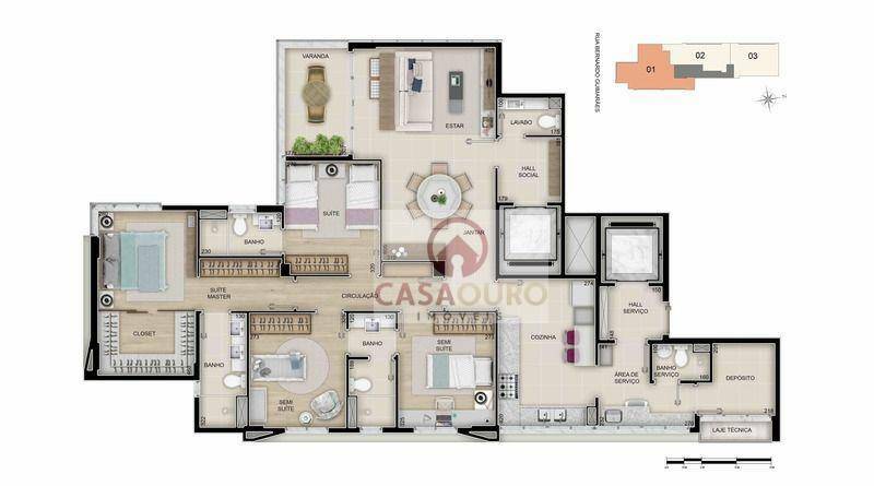 Apartamento à venda com 4 quartos, 133m² - Foto 39