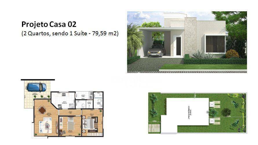 Casa de Condomínio à venda com 2 quartos, 79m² - Foto 1