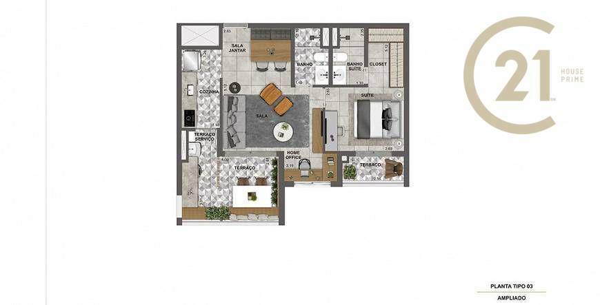 Apartamento à venda com 2 quartos, 68m² - Foto 15