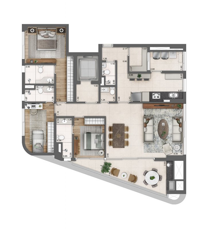 Apartamento à venda com 3 quartos, 153m² - Foto 12