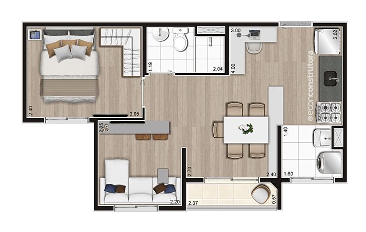 Apartamento à venda com 2 quartos, 37m² - Foto 39