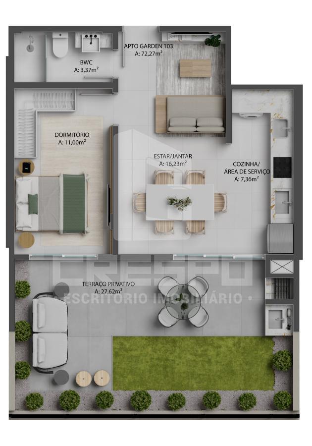 Apartamento à venda com 1 quarto, 50m² - Foto 22