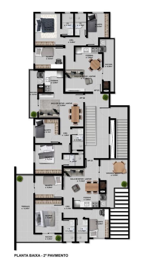 Apartamento à venda com 3 quartos, 63m² - Foto 14