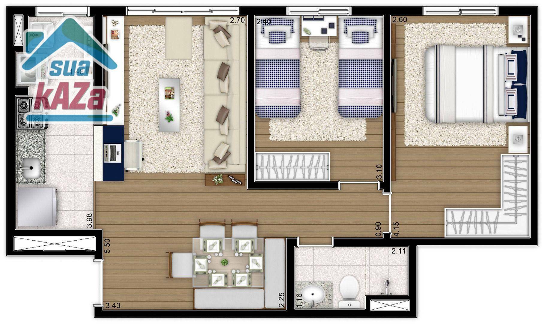 Apartamento à venda com 3 quartos, 62m² - Foto 40