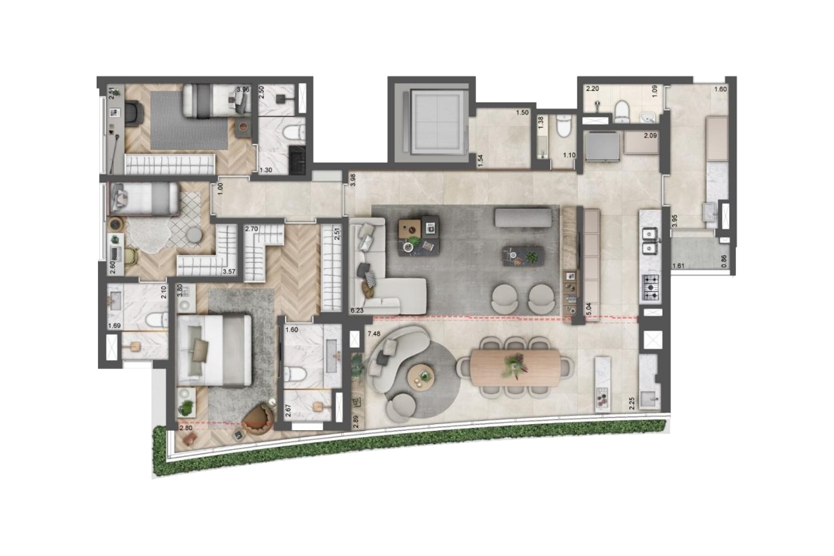 Apartamento à venda com 3 quartos, 152m² - Foto 10