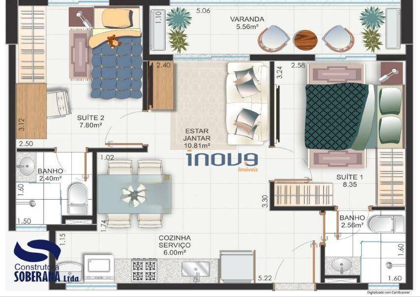 Apartamento à venda com 2 quartos, 50m² - Foto 10