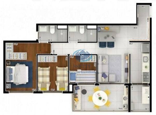 Apartamento à venda com 2 quartos, 79m² - Foto 19