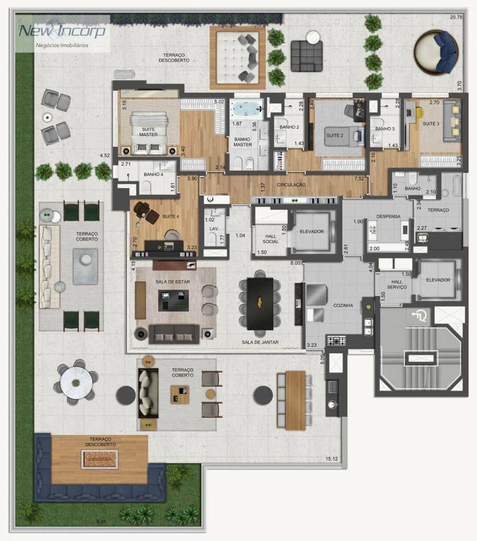 Apartamento à venda com 4 quartos, 252m² - Foto 18