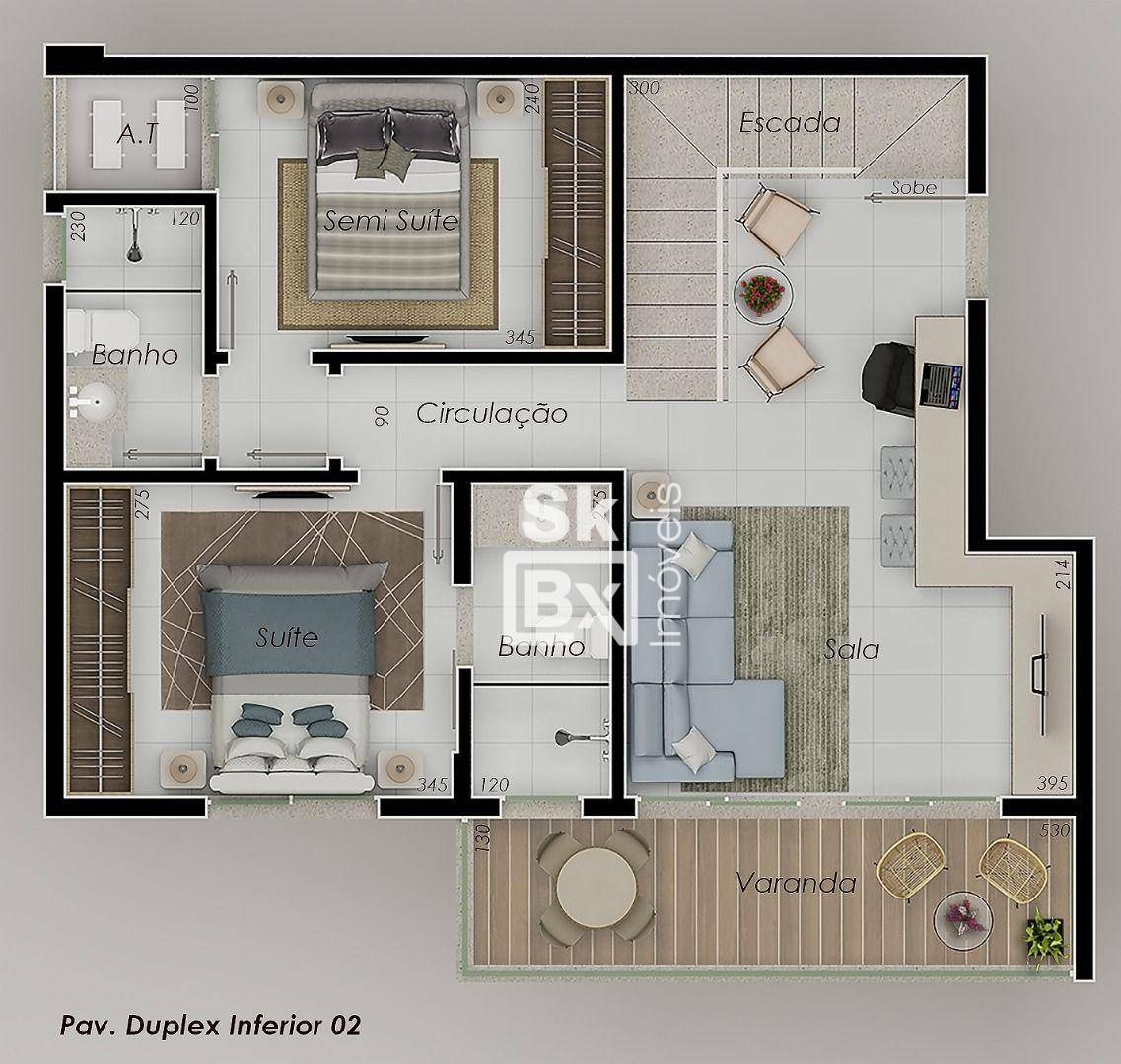 Cobertura à venda com 3 quartos, 120m² - Foto 6