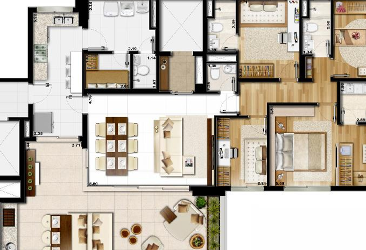 Apartamento à venda com 3 quartos, 157m² - Foto 9