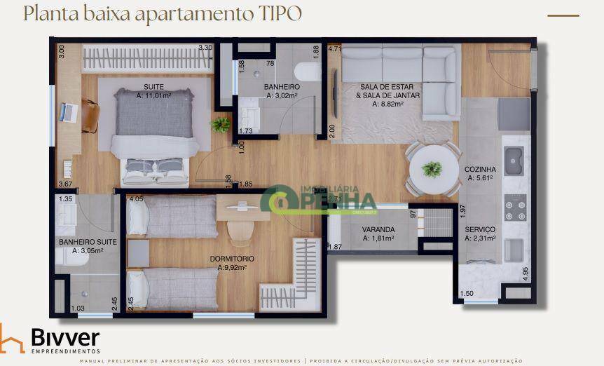 Apartamento à venda com 2 quartos, 54m² - Foto 16